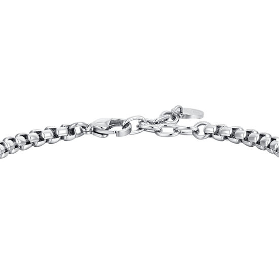 MEN'S BRACELET IN STEEL AND STEEL ELEMENTS IP GOLD Luca Barra