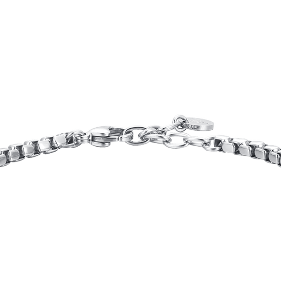 STEEL MEN'S BRACELET WITH IP ROSE PLATE