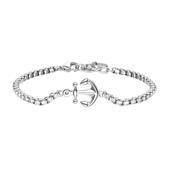 STEEL MEN'S BRACELET WITH ANCHOR