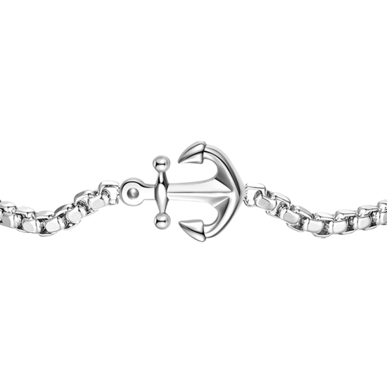 STEEL MEN'S BRACELET WITH ANCHOR