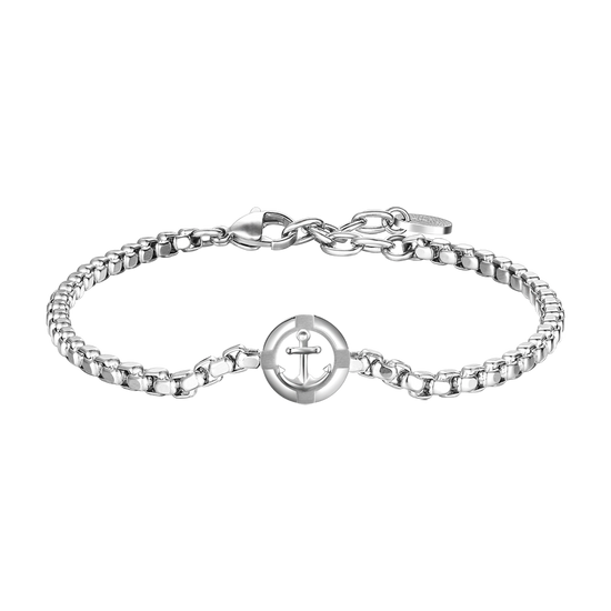 STEEL MEN'S BRACELET WITH ANCHOR