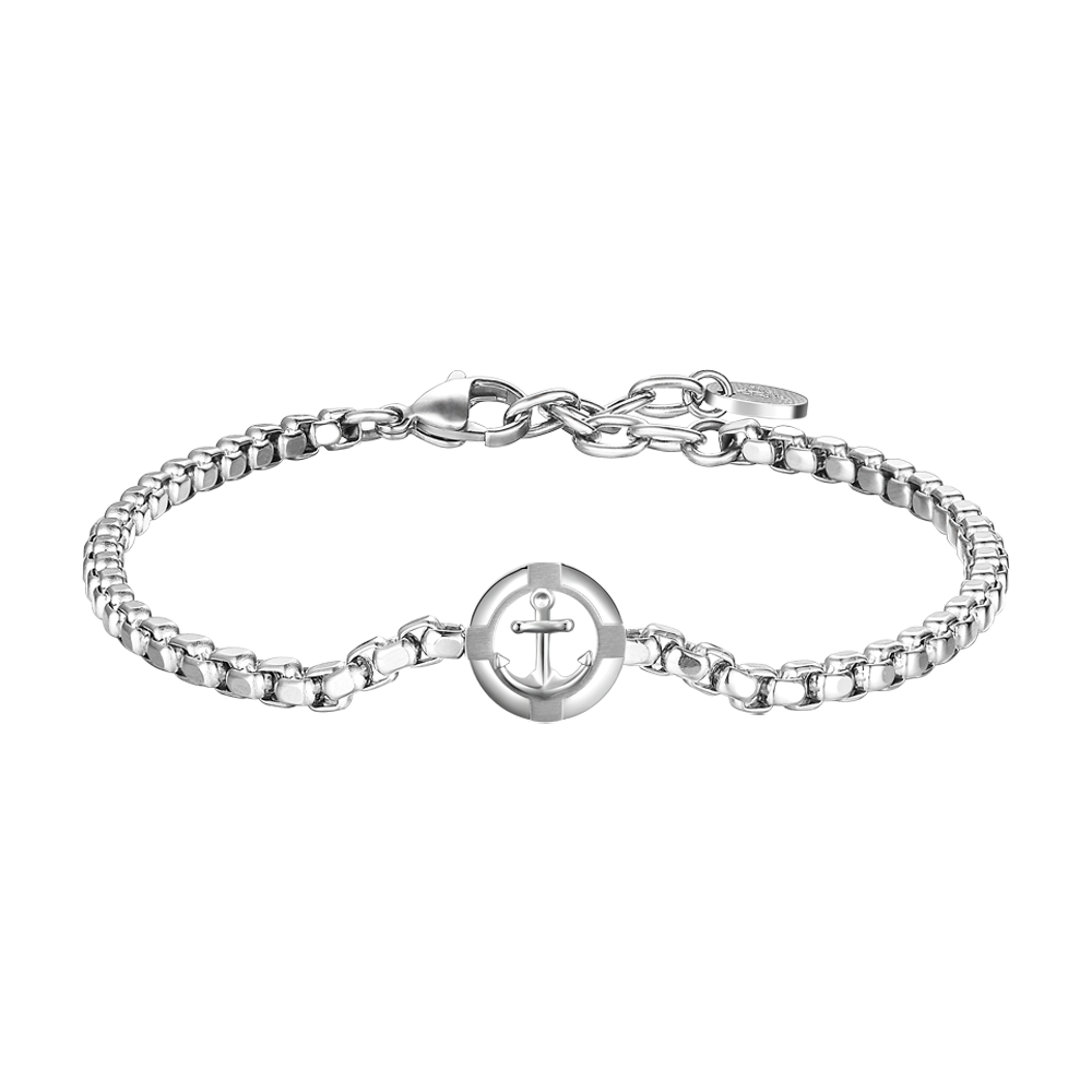 STEEL MEN'S BRACELET WITH ANCHOR