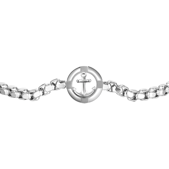 STEEL MEN'S BRACELET WITH ANCHOR