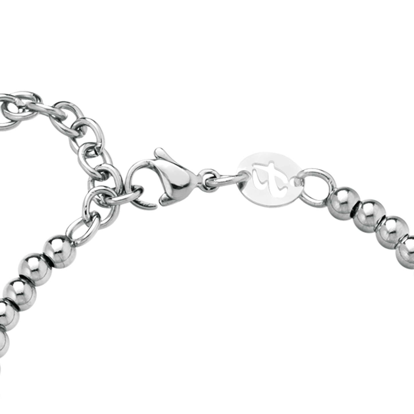 WOMEN'S STEEL SHOT PEENED BRACELET WITH LETTER T