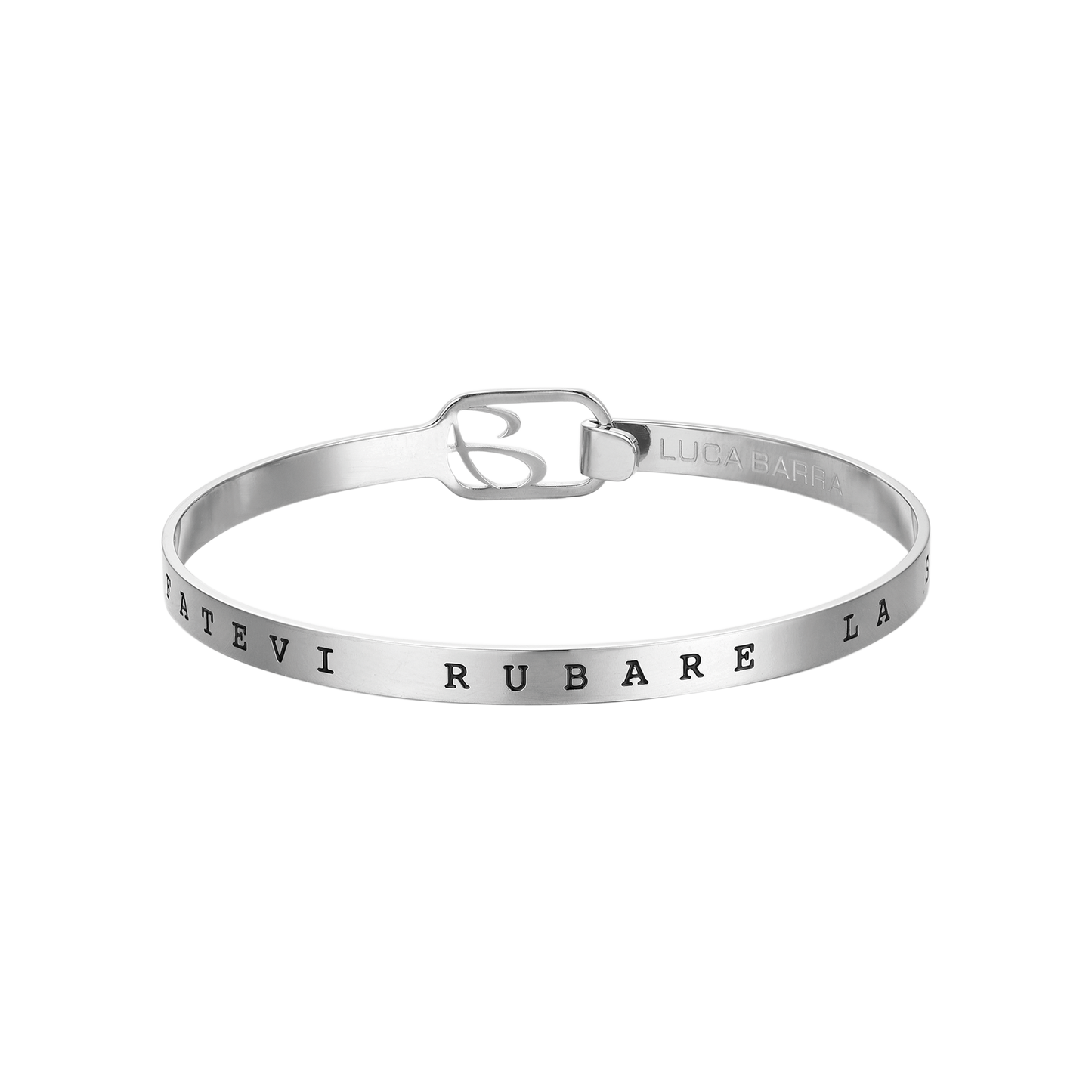 "DON'T LET HOPE BE STOLEN" RIGID STEEL BRACELET