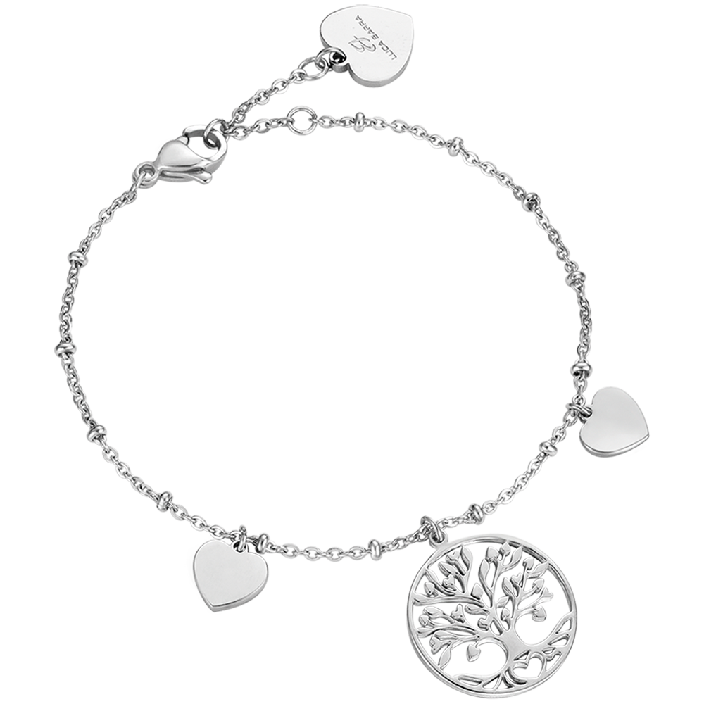 WOMAN STEEL BRACELET WITH TREE OF LIFE