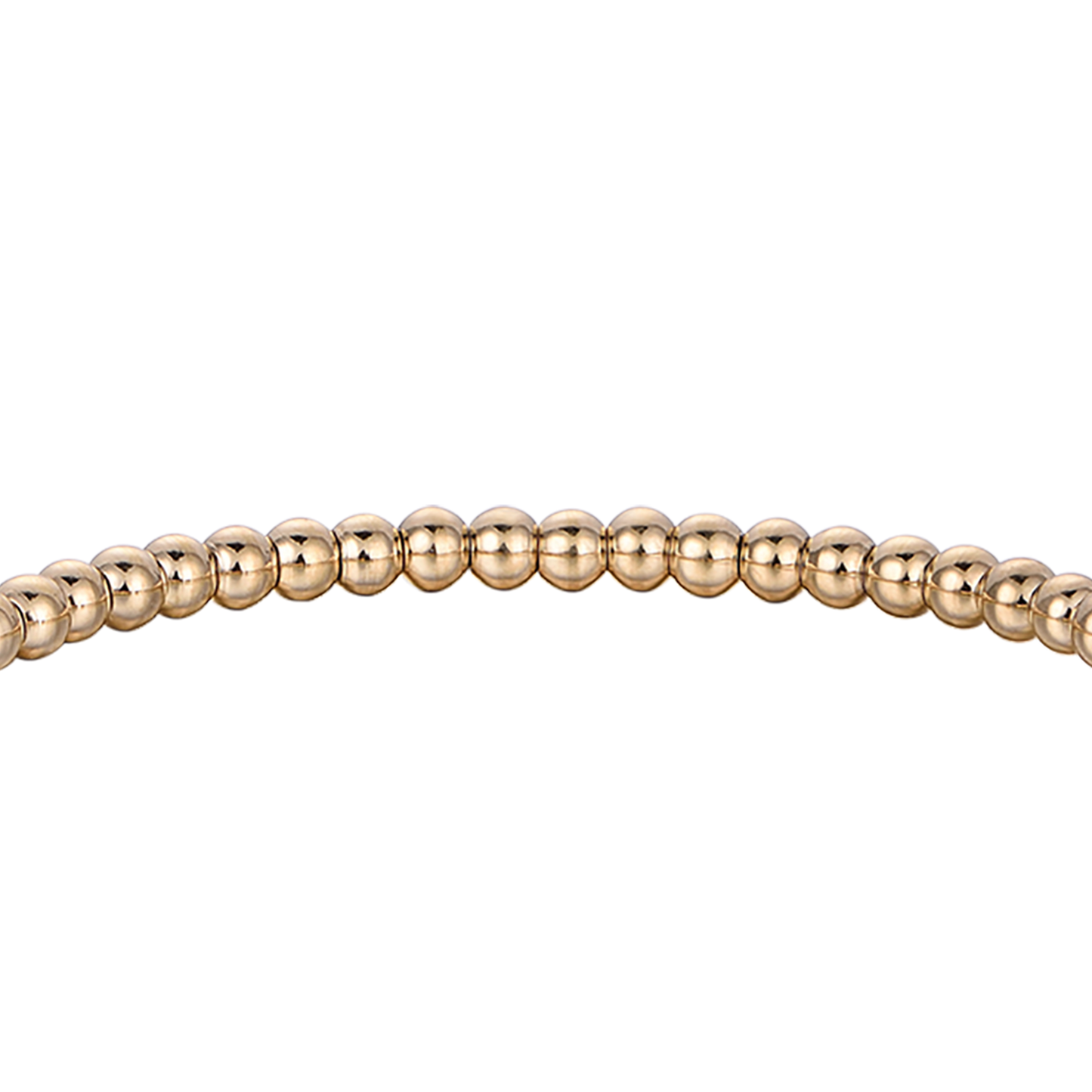 IP GOLD STEEL BRACELET WITH WHITE CRYSTALS