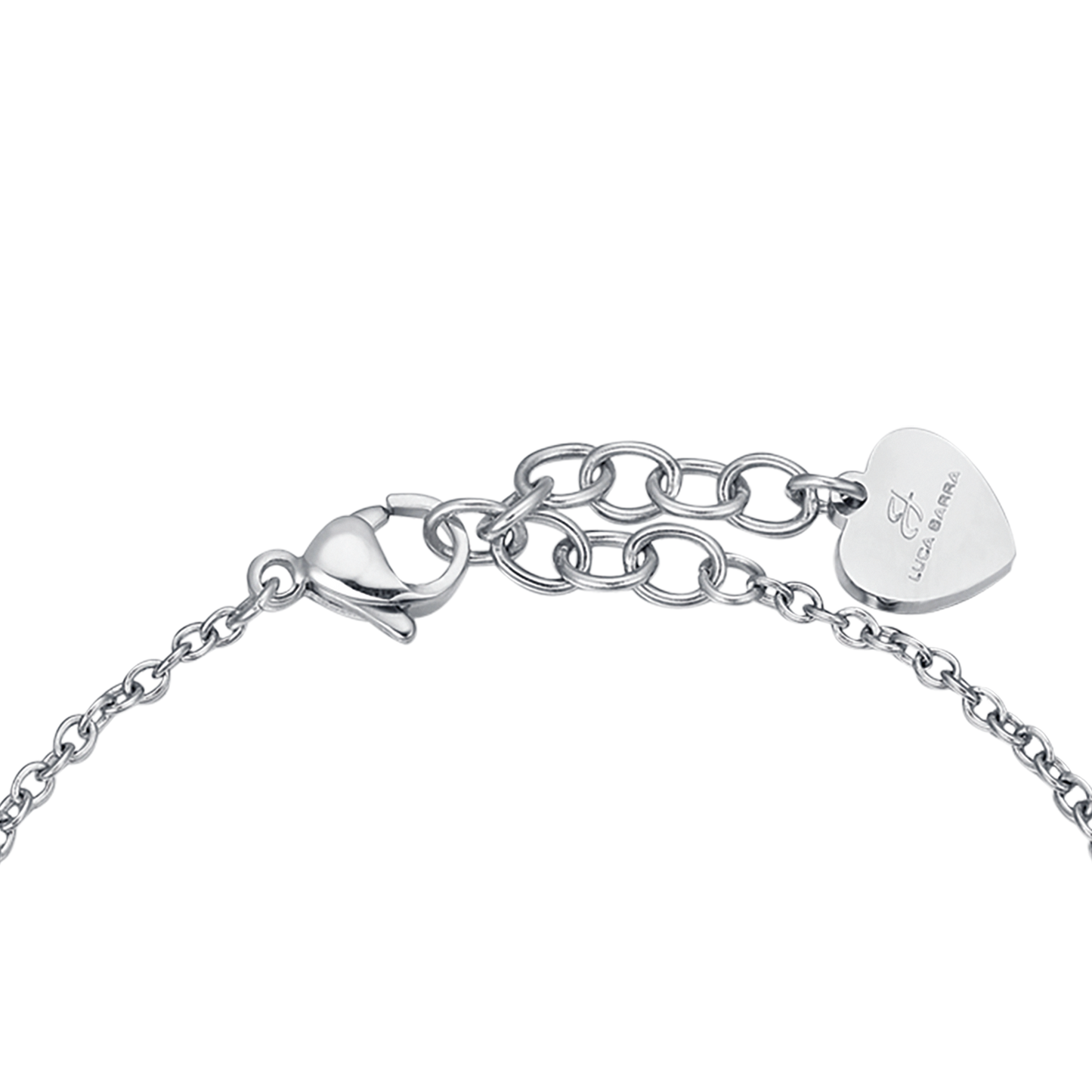 WOMEN'S STEEL BRACELET WITH HEART AND HORN