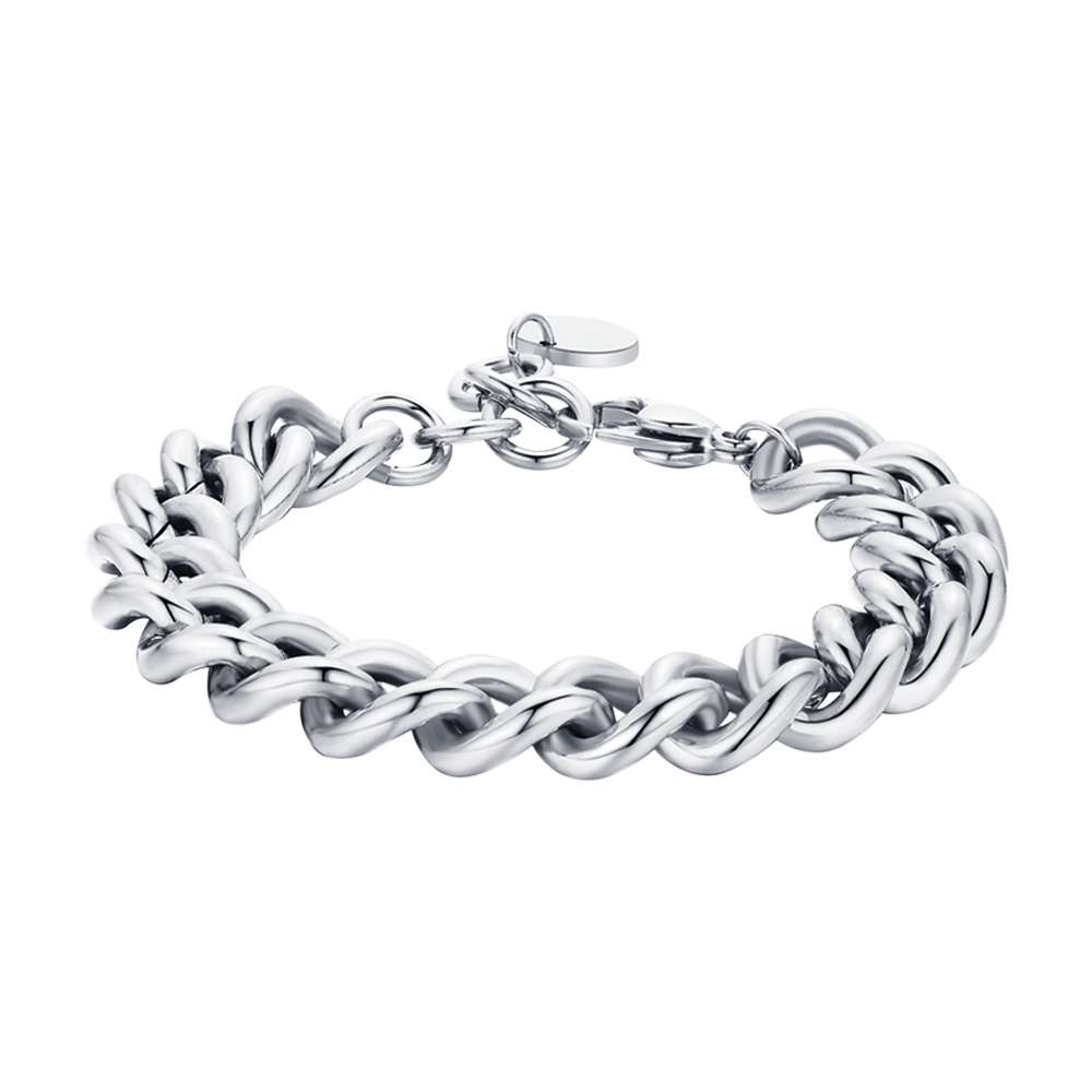 WOMAN'S BRACELET IN STEEL KNITTED CHAIN Luca Barra