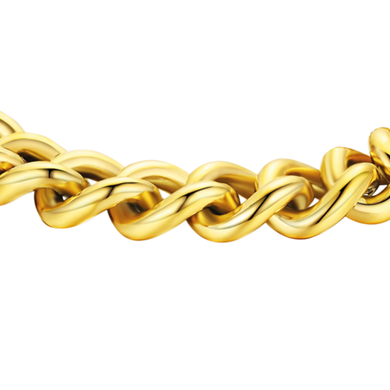 WOMEN'S STEEL CHAIN LINK BRACELET BRAIDED