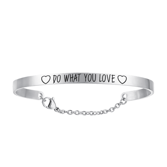 WOMAN'S STEEL BRACELET DO WHAT YOU LOVE Luca Barra