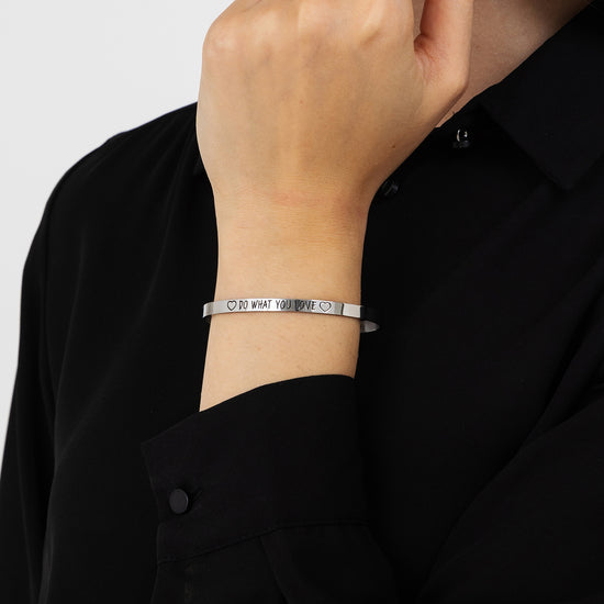 STEEL WOMEN'S BRACELET DO WHAT YOU LOVE