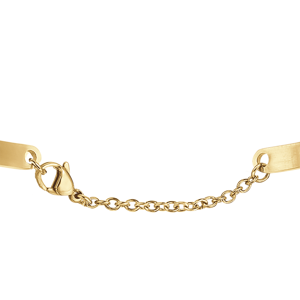 GOLD STEEL WOMEN'S BRACELET BE HAPPY FEEL GOOD