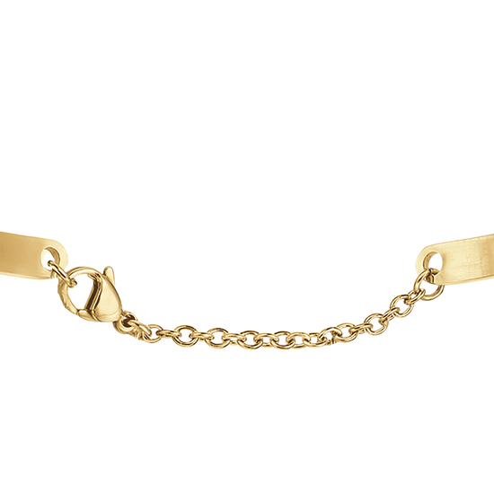 GOLD STEEL WOMEN'S BRACELET BE HAPPY FEEL GOOD