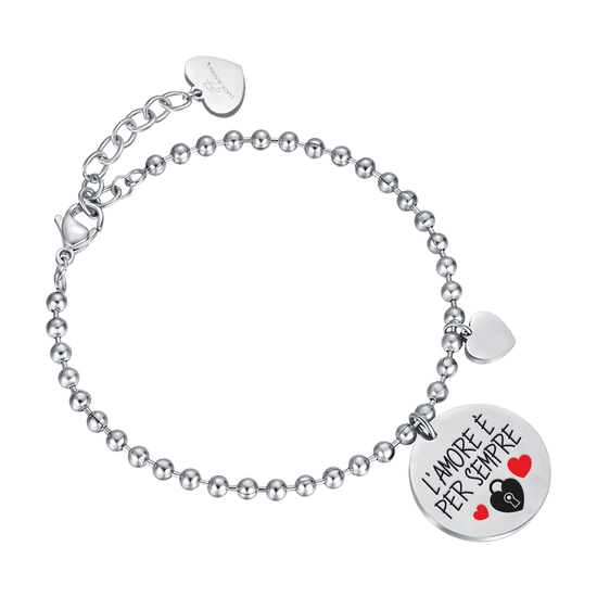 WOMEN STEEL BRACELET LOVE IS FOREVER