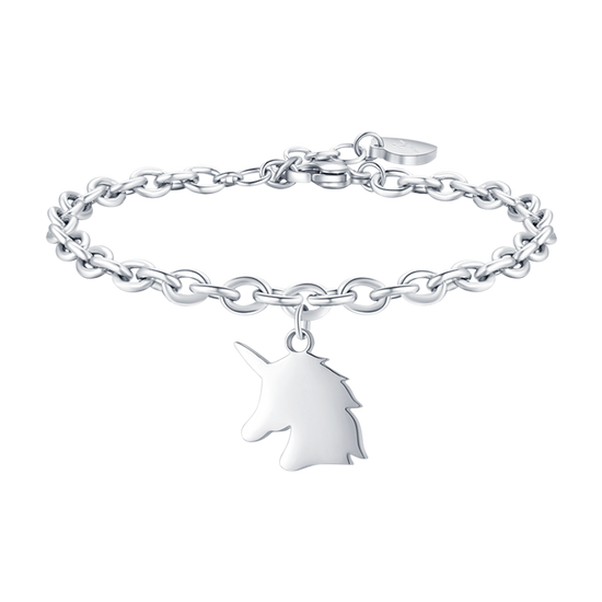 WOMEN STEEL BRACELET WITH UNICORN