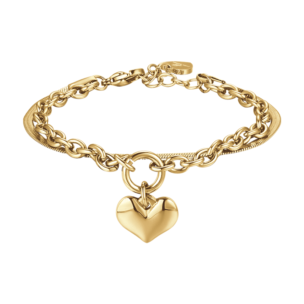 WOMAN STEEL BRACELET WITH HEART