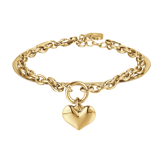 WOMAN STEEL BRACELET WITH HEART