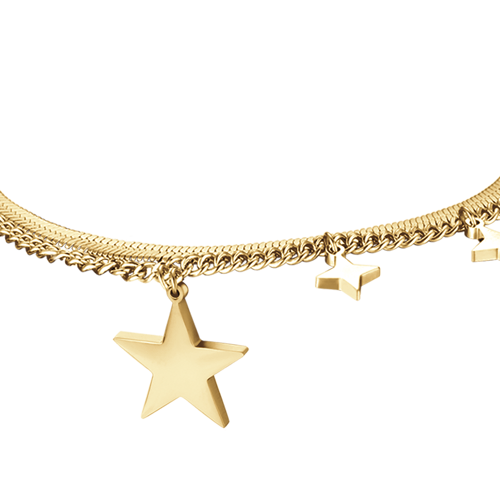 WOMAN STEEL BRACELET WITH STAR