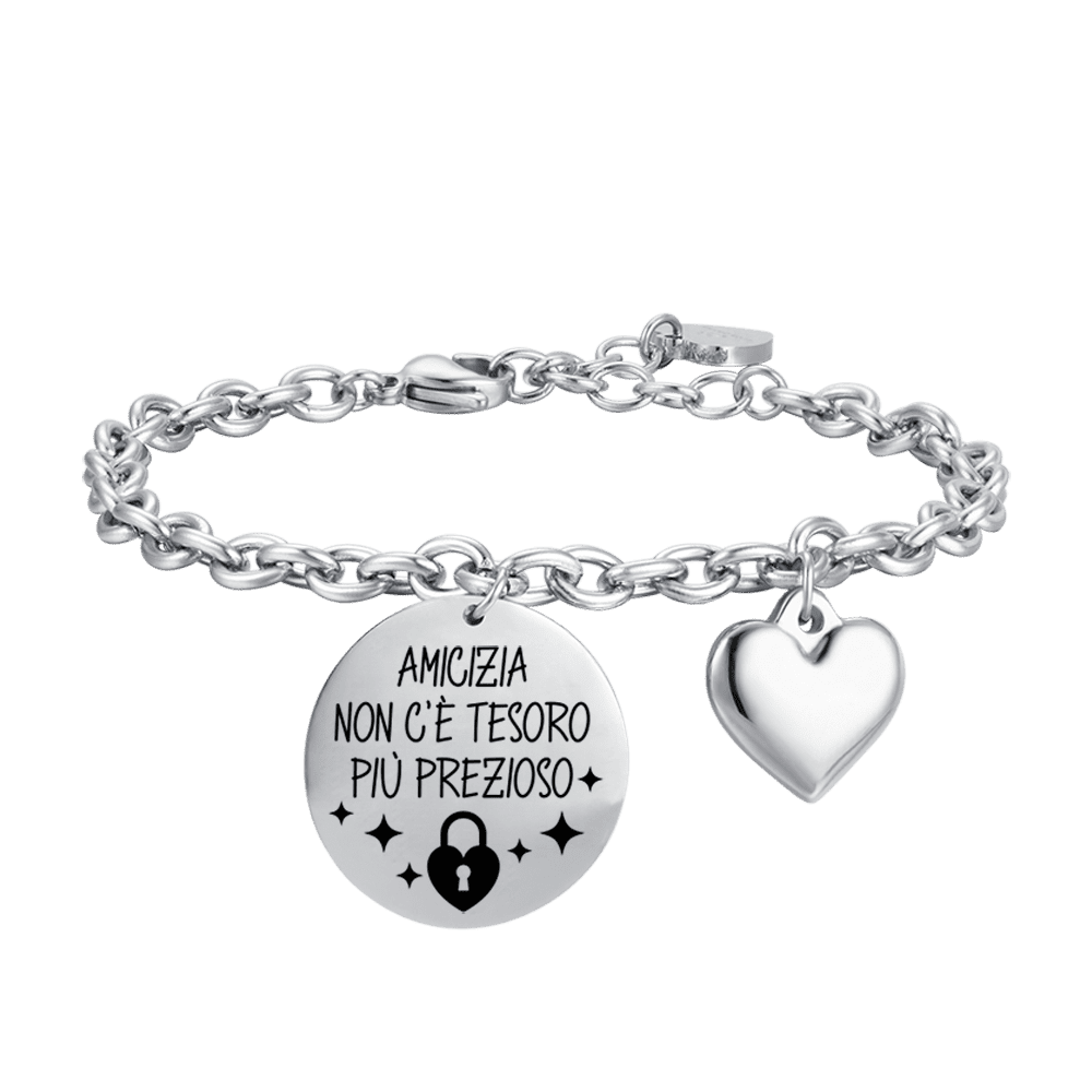 FRIENDLY STEEL WOMEN'S BRACELET THERE IS NO MORE PRECIOUS TREASURE.