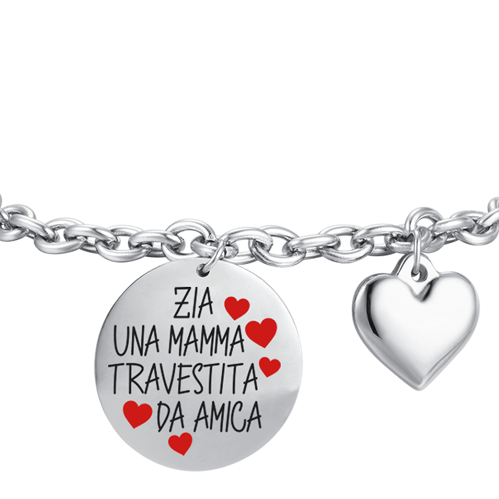 WOMEN'S STEEL BRACELET AUNT A MOM DISGUISED AS A FRIEND