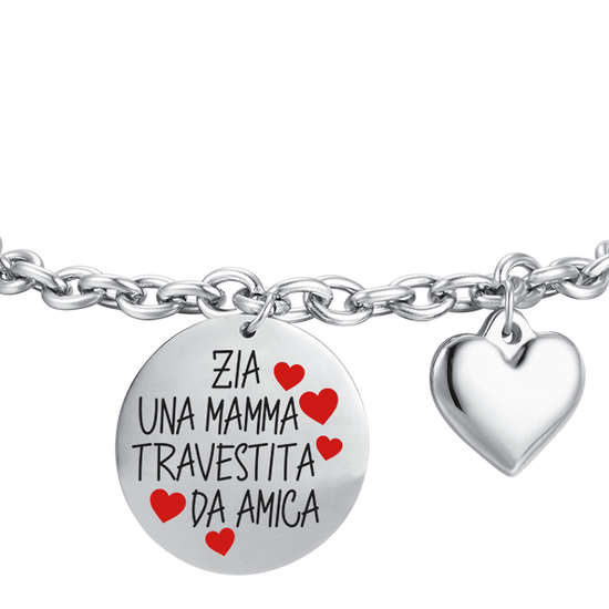 WOMEN'S STEEL BRACELET AUNT A MOM DISGUISED AS A FRIEND