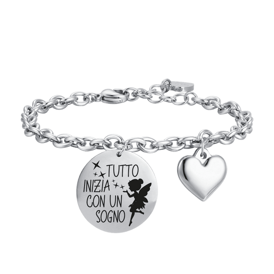 STEEL WOMEN'S BRACELET EVERYTHING STARTS WITH A DREAM