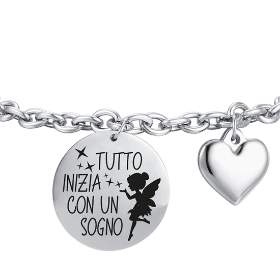 STEEL WOMEN'S BRACELET EVERYTHING STARTS WITH A DREAM