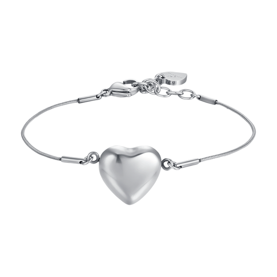 STEEL WOMEN'S FULL HEART BRACELET