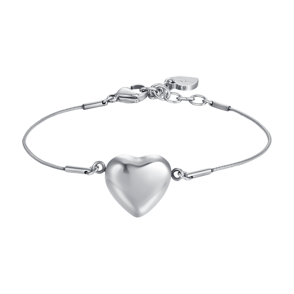 STEEL WOMEN'S FULL HEART BRACELET