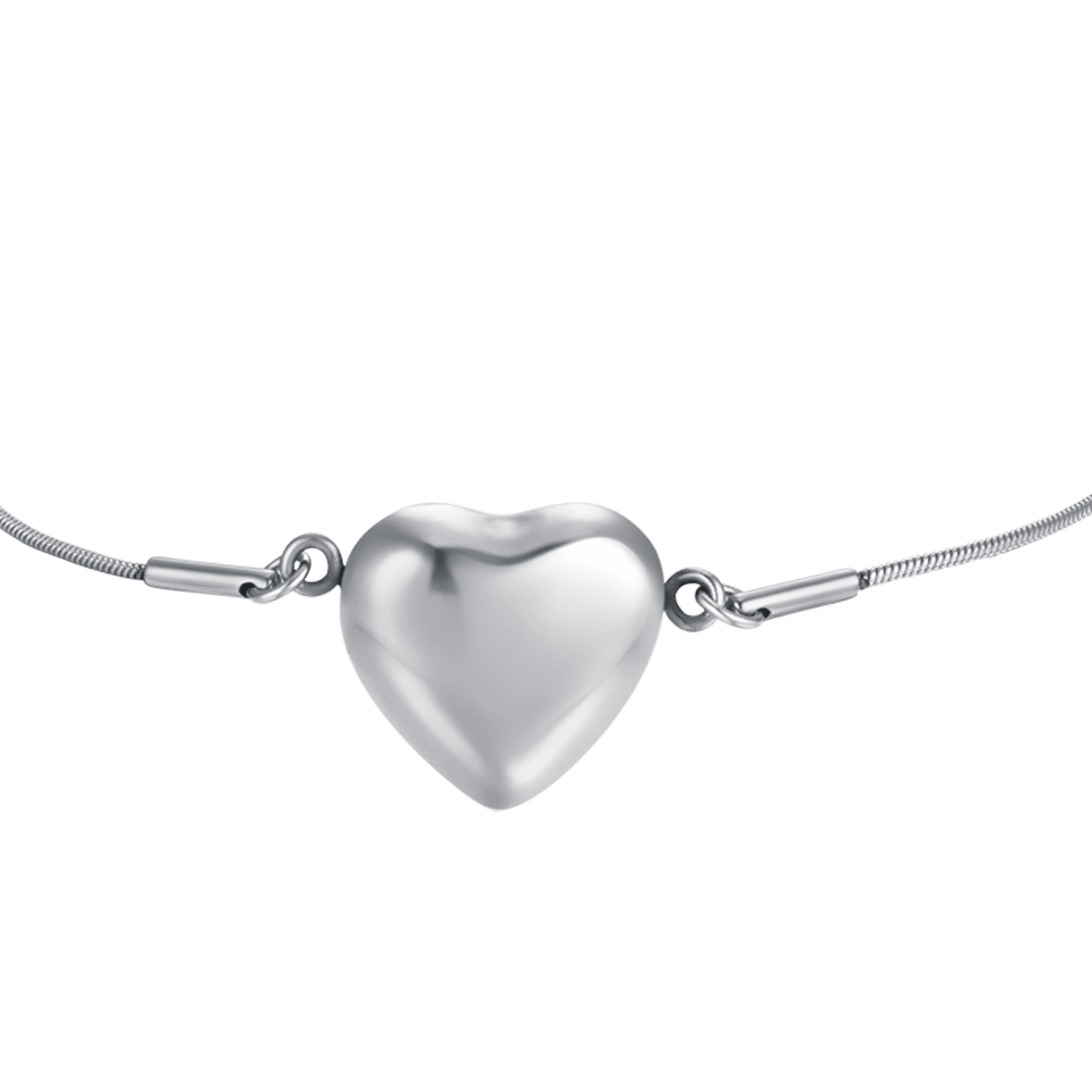 STEEL WOMEN'S FULL HEART BRACELET