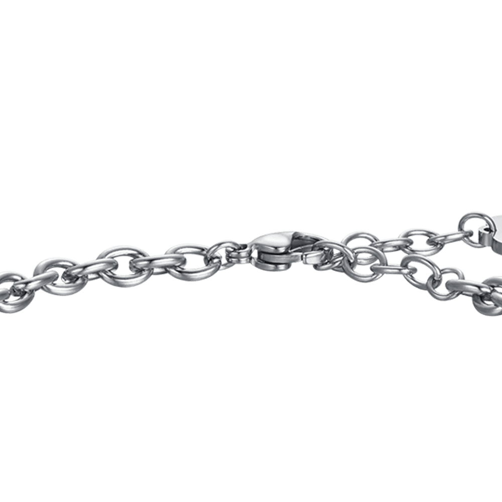 STEEL WOMEN'S SUNSHINE BRACELET WITH WHITE CRYSTALS