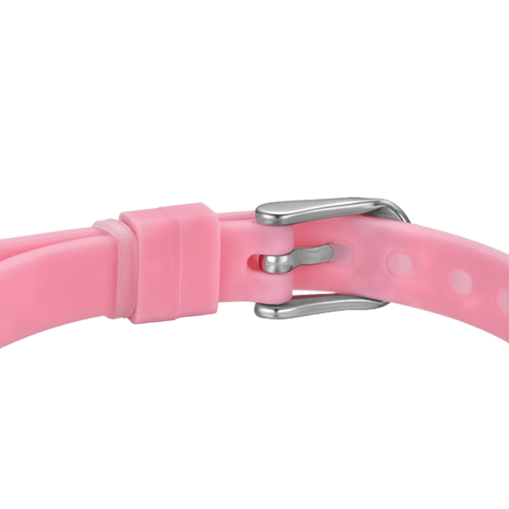 PINK SILICONE WOMEN'S BRACELET