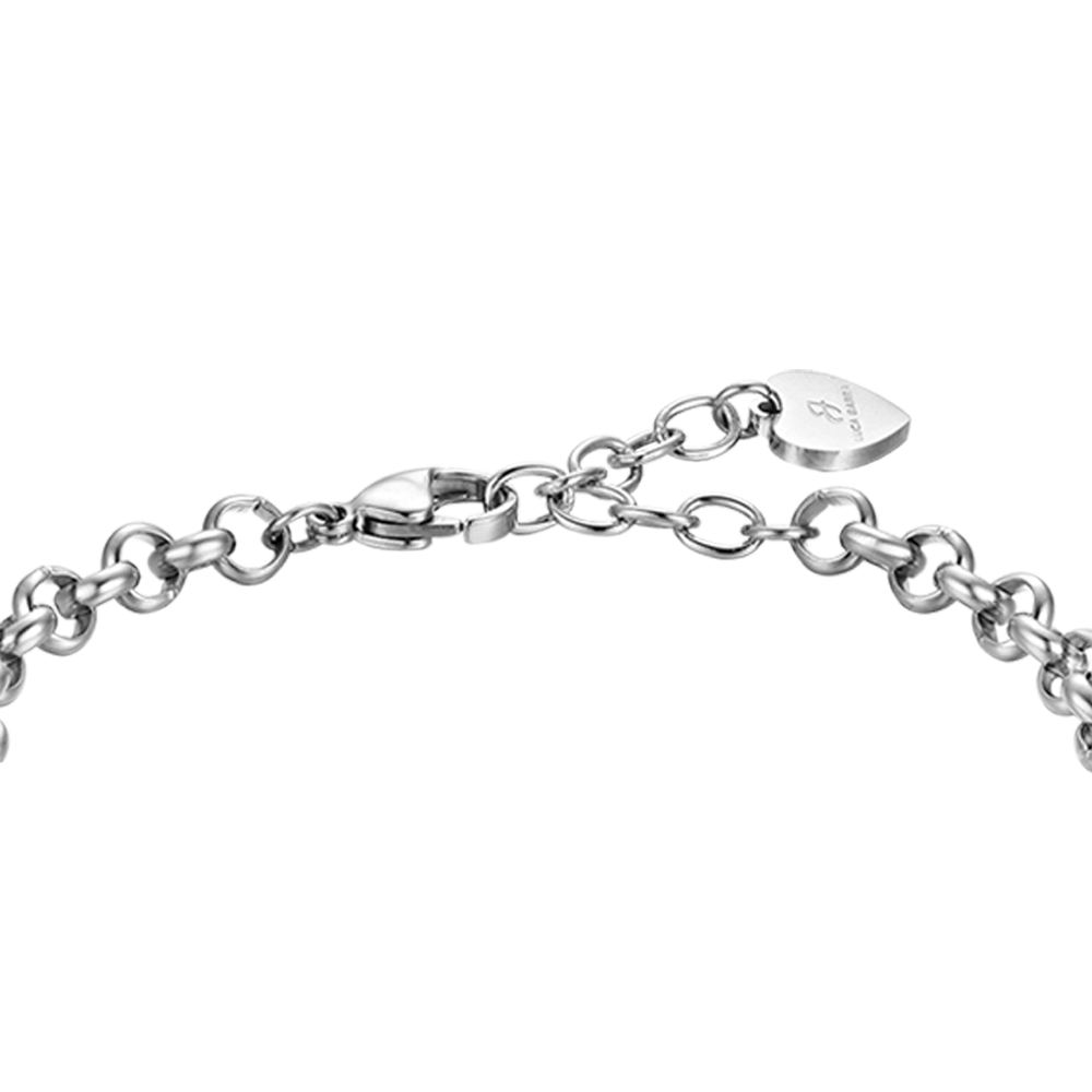 WOMEN'S STEEL BRACELET WITH CHARMS