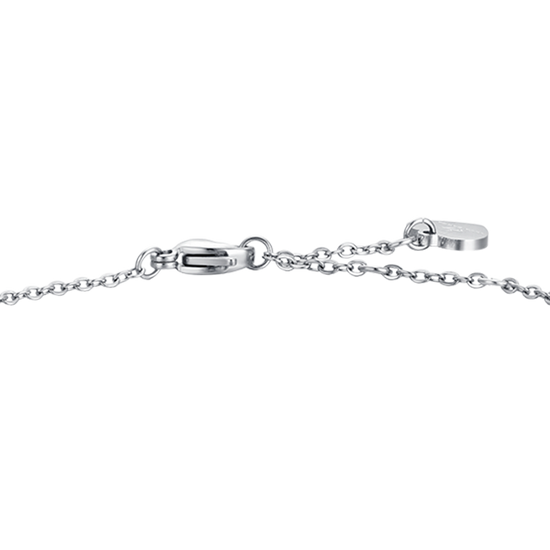 WOMAN'S BRACELET IN STEEL WITH HEART WITH WHITE CRYSTALS Luca Barra