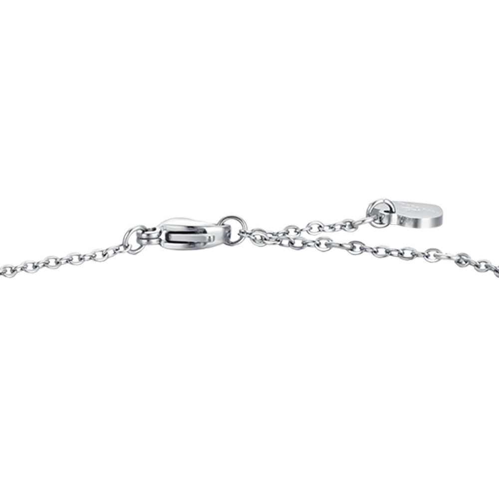 WOMAN'S BRACELET IN STEEL WITH STAR WITH WHITE CRYSTALS Luca Barra