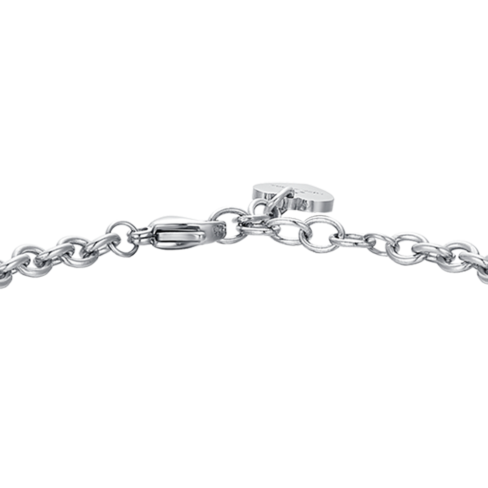 WOMAN'S BRACELET IN STEEL WITH WHITE CRYSTALS Luca Barra