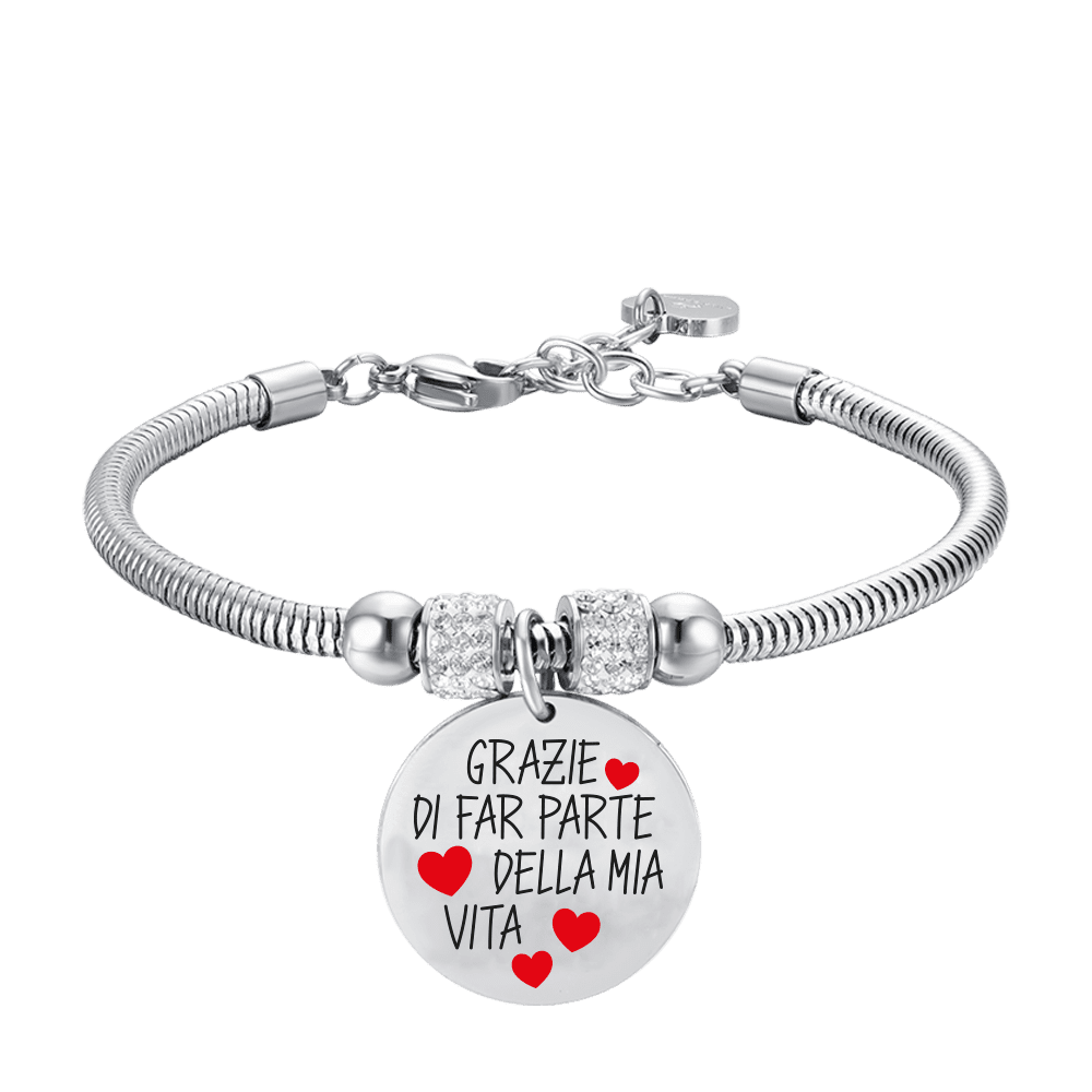 STEEL WOMEN'S BRACELET THANK YOU FOR BEING PART OF MY LIFE