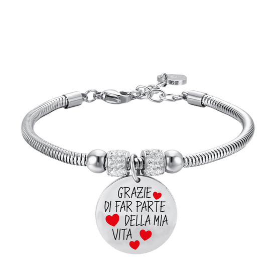 STEEL WOMEN'S BRACELET THANK YOU FOR BEING PART OF MY LIFE