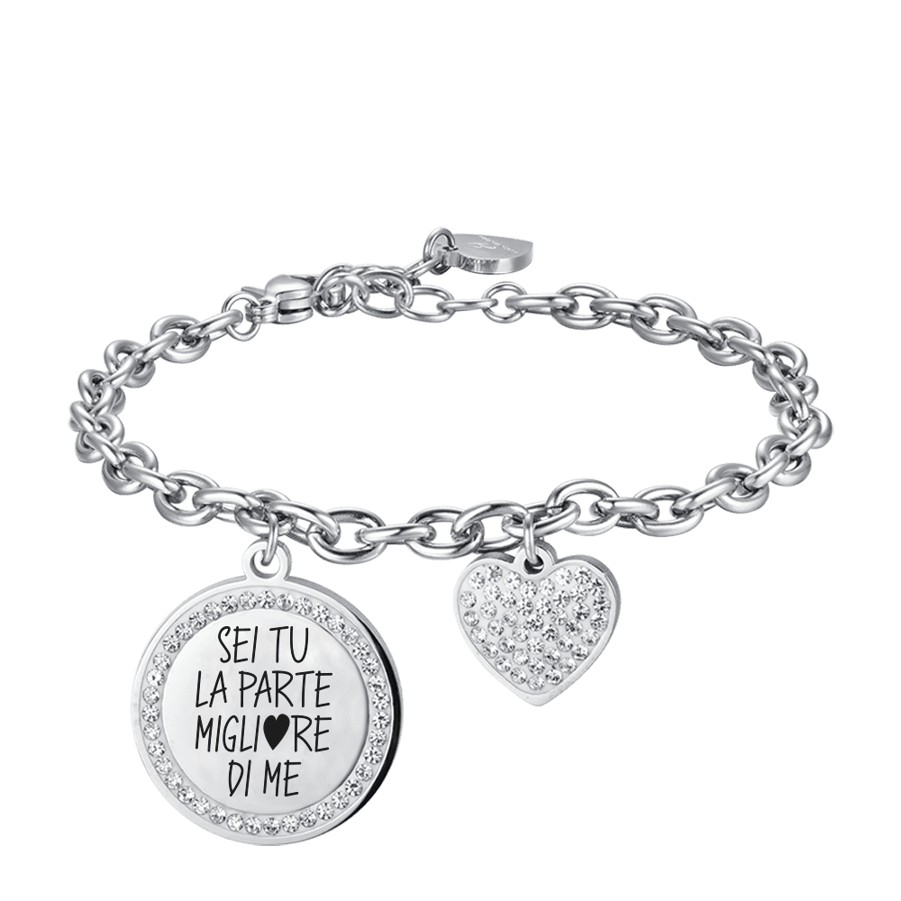 STEEL WOMEN'S BRACELET ARE YOU THE BEST PART OF ME