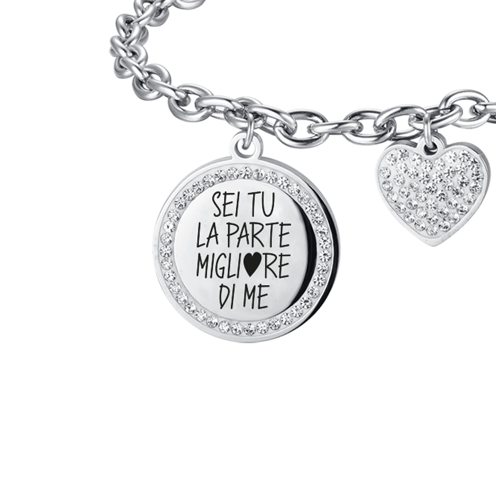 STEEL WOMEN'S BRACELET ARE YOU THE BEST PART OF ME