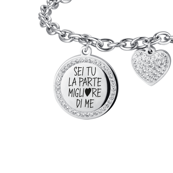 STEEL WOMEN'S BRACELET ARE YOU THE BEST PART OF ME