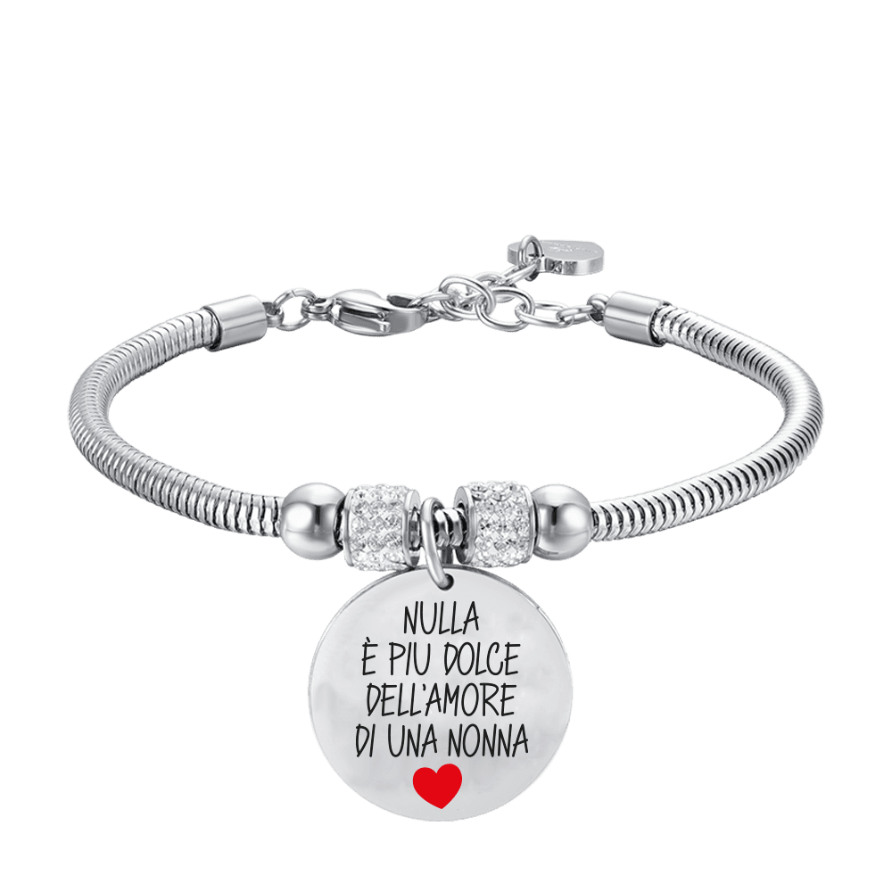 WOMEN'S STEEL BRACELET NOTHING IS SWEETER THAN A GRANDMOTHER'S LOVE