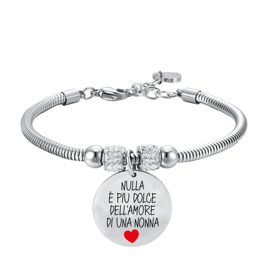 WOMEN'S STEEL BRACELET NOTHING IS SWEETER THAN A GRANDMOTHER'S LOVE