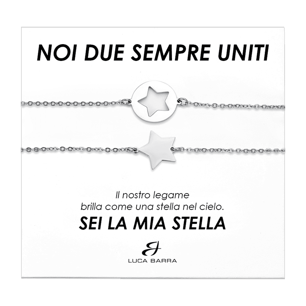 women's steel bracelets with stars luca barra