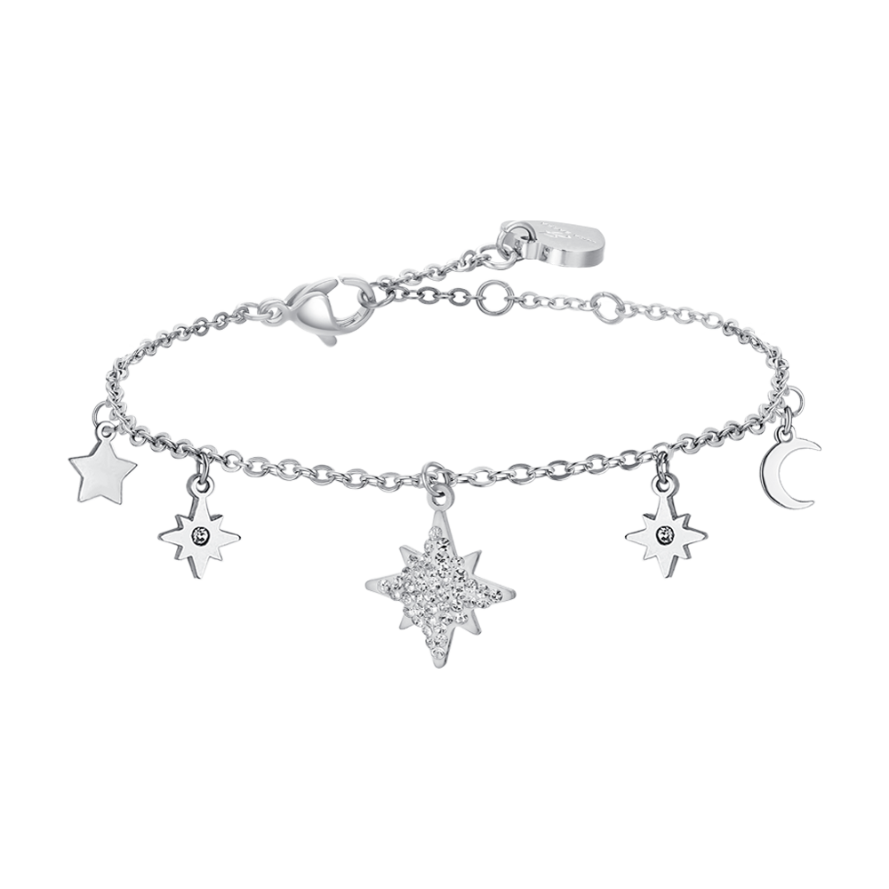 WOMAN'S BRACELET IN STEEL WITH SISSI STAR Luca Barra