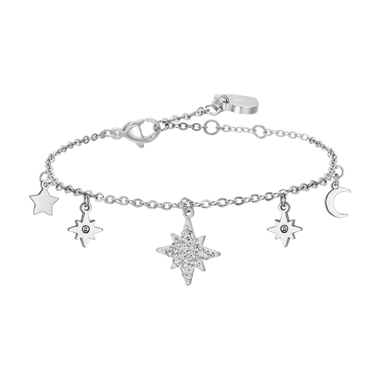 WOMAN'S BRACELET IN STEEL WITH SISSI STAR Luca Barra