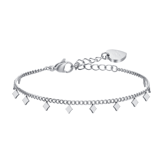 WOMEN'S STEEL BRACELET WITH DIAMONDS