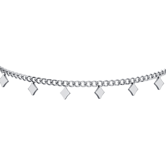 WOMEN'S STEEL BRACELET WITH DIAMONDS