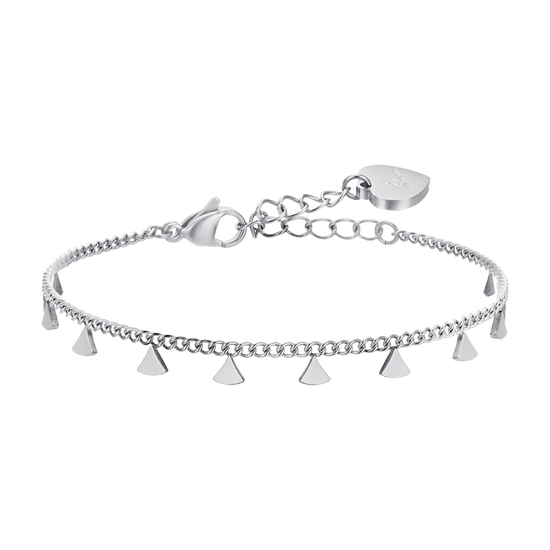 WOMEN'S STEEL BRACELET WITH TRIANGLES